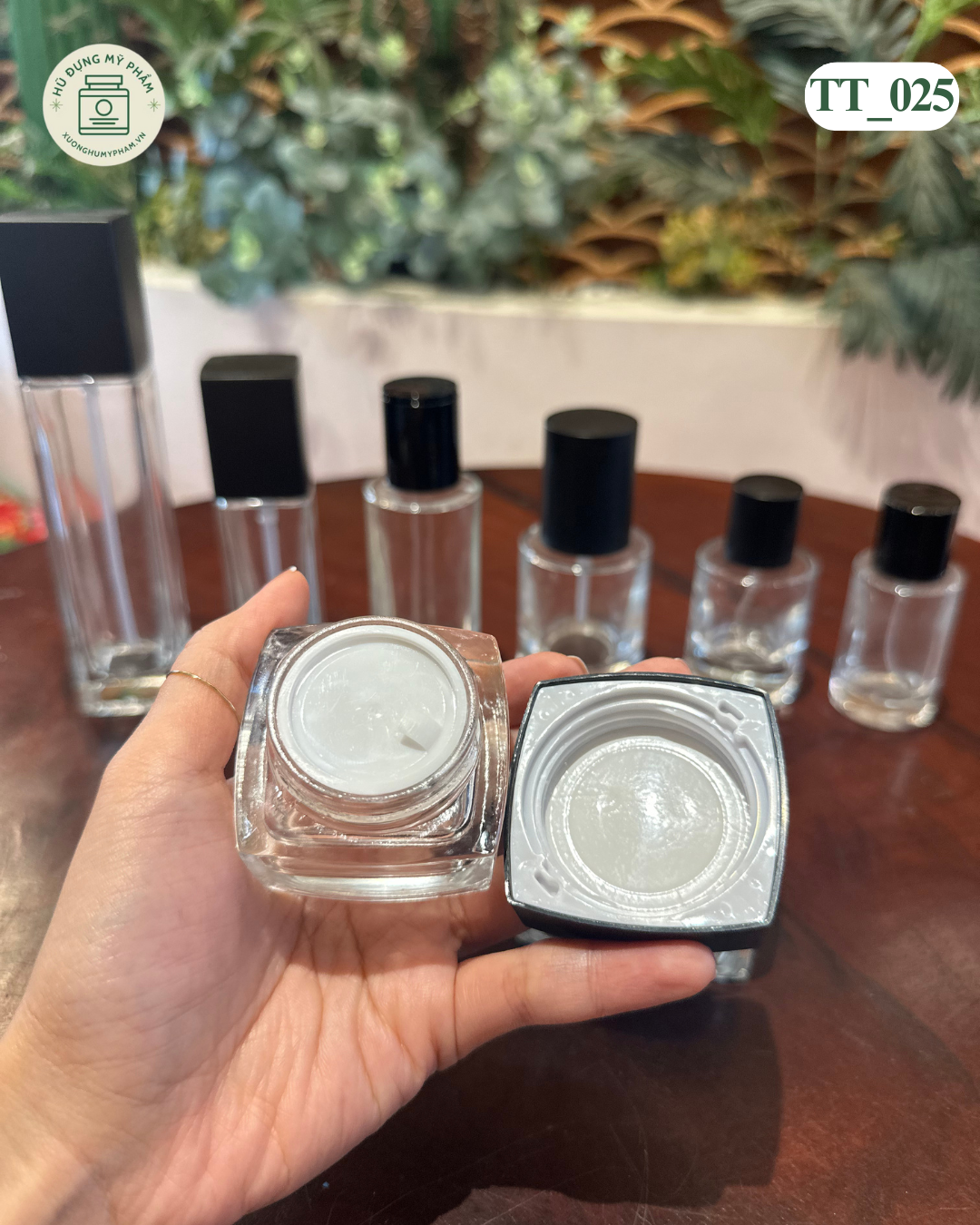 hũ mỹ phẩm thuỷ tinh