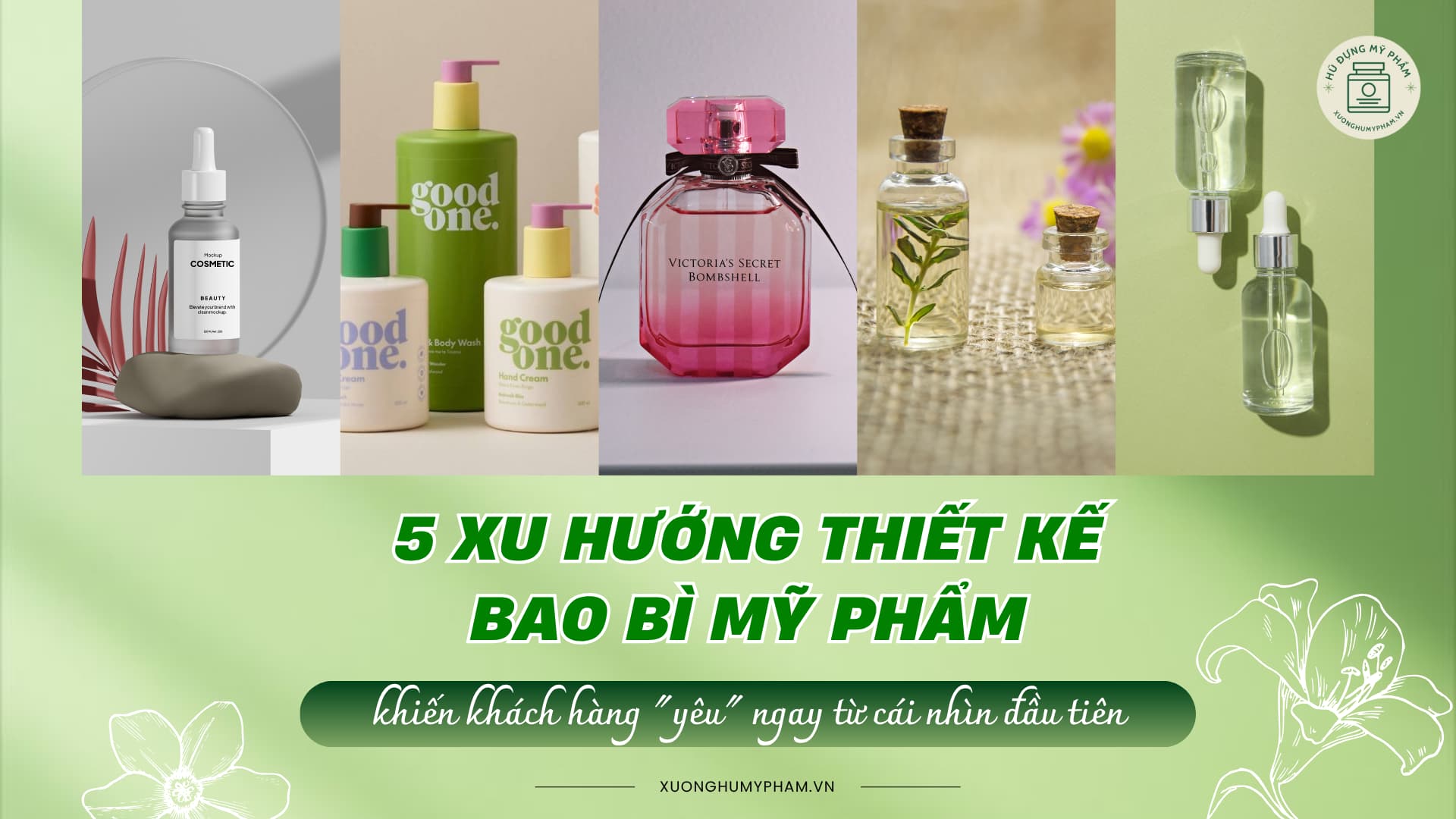 5 xu hướng thiết kế bao bì mỹ phẩm