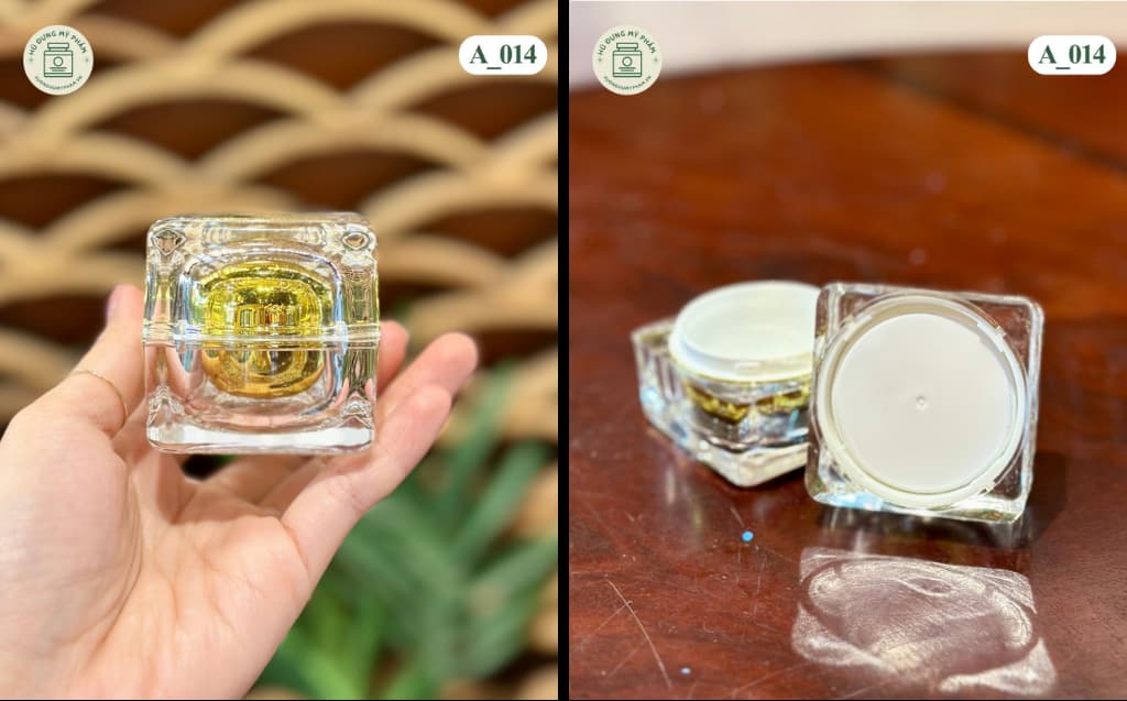 chai lọ mỹ phẩm đựng kem dưỡng acrylic