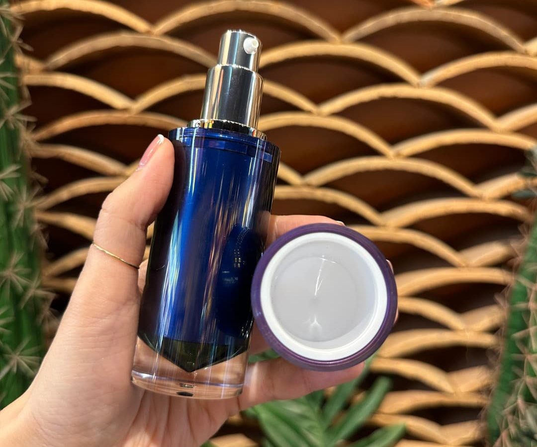 hũ mỹ phẩm acrylic xanh navy