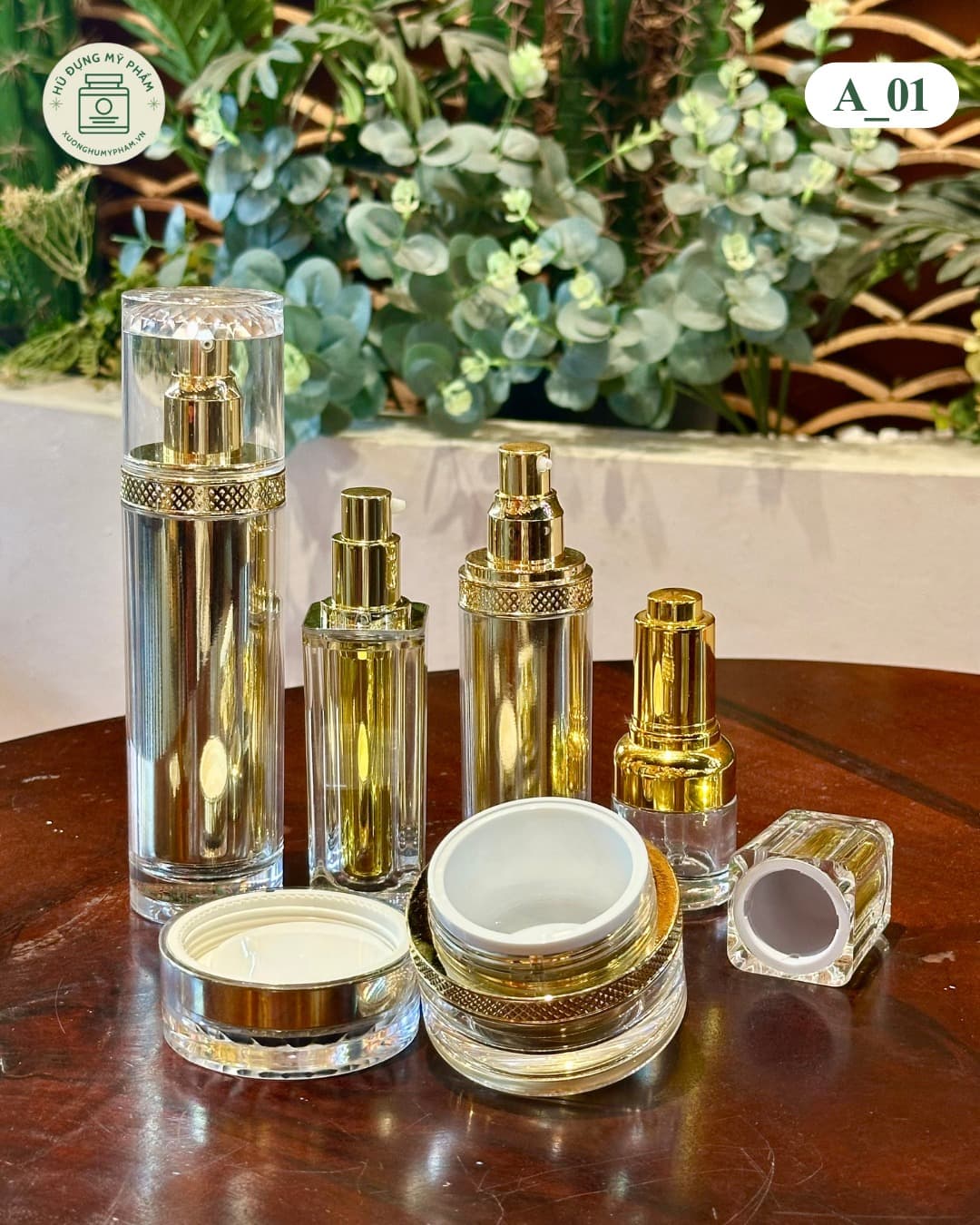 set hũ mỹ phẩm acrylic