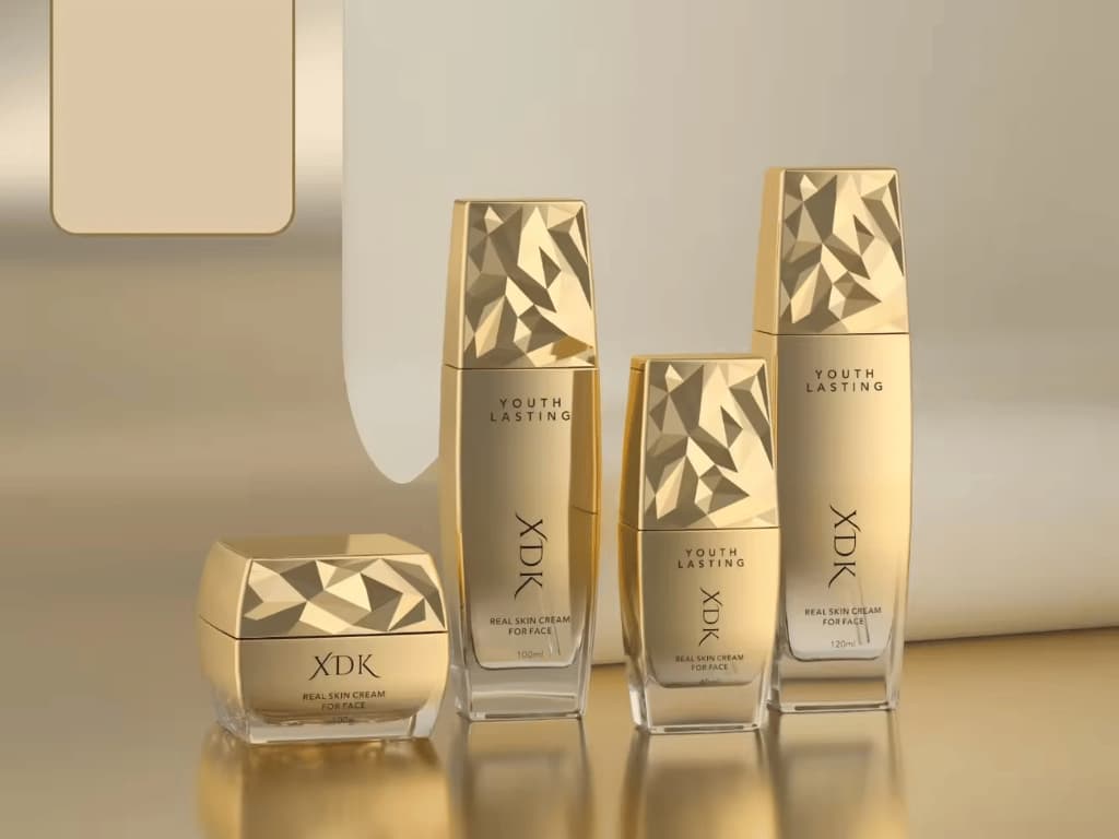 set chai lọ mỹ phẩm vàng gold