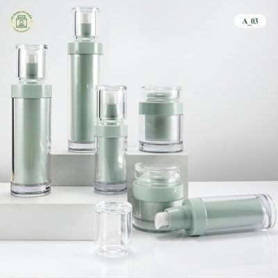 set hũ đựng kem dưỡng và chai đựng serum