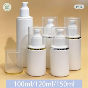 chai đựng dầu gội trắng