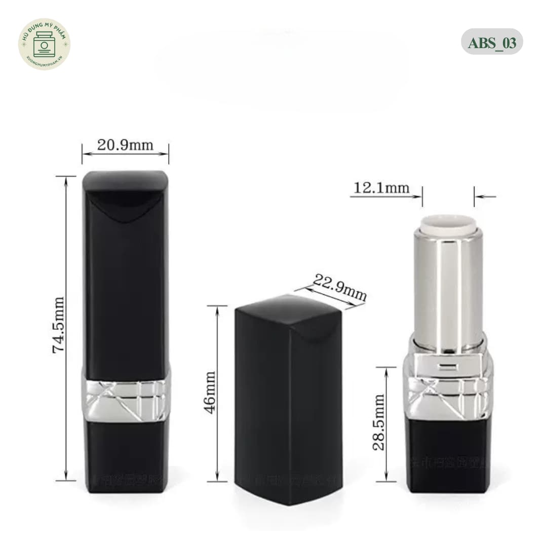 kích thước vỏ son abs