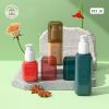 Các bản phối màu đa dạng của bộ chai lọ mỹ phẩm nhựa PET nắp chụp vòi nhấn mã PET03
