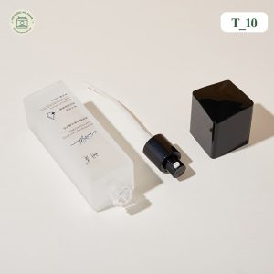 chai lọ mỹ phẩm đựng serum đầu nhấn trắng mờ