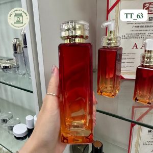 Chai lọ mỹ phẩm thủy tinh đỏ ombre đáy dày mã TT_63 (40ml – 120ml)