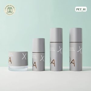 Chi tiết hũ đựng kem face nhựa PET 50g có nắp lót và thìa lấy kem tiện lợi mã PET01.