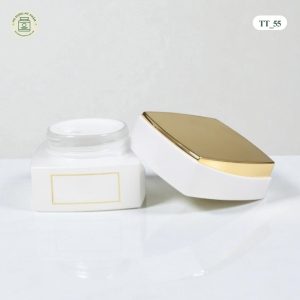 hũ đựng mỹ phẩm thủy tinh trắng