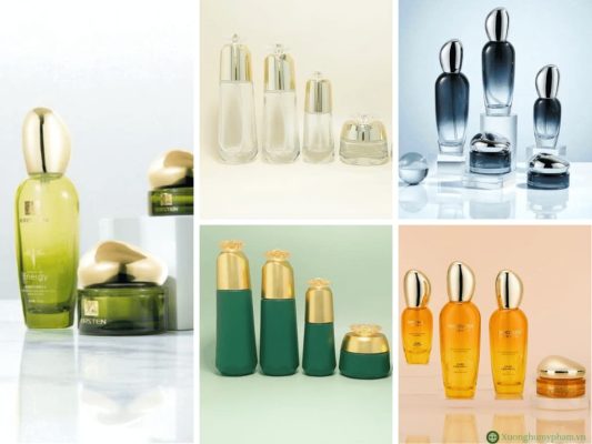 Set chai lọ mỹ phẩm thủy tinh