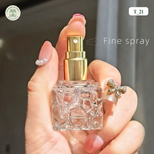Mẫu chai chiết nước hoa thủy tinh khối vuông mã T_21