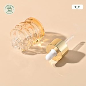 Chai Serum thủy tinh vòng xoắn mã T_33
