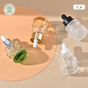 Chai Serum thủy tinh vòng xoắn mã T_33
