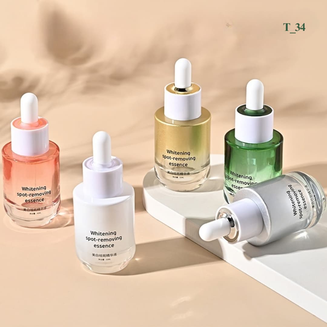 Mẫu chai Serum thủy tinh vân đỉnh mã T_34