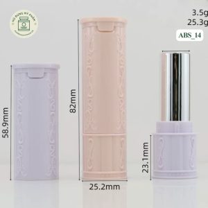 Mẫu vỏ son họa tiết nổi kèm kính soi ABS_14