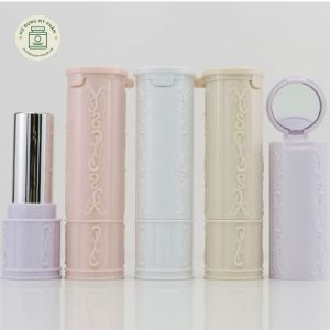 Mẫu vỏ son họa tiết nổi kèm kính soi ABS_14