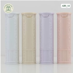 Mẫu vỏ son họa tiết nổi kèm kính soi ABS_14