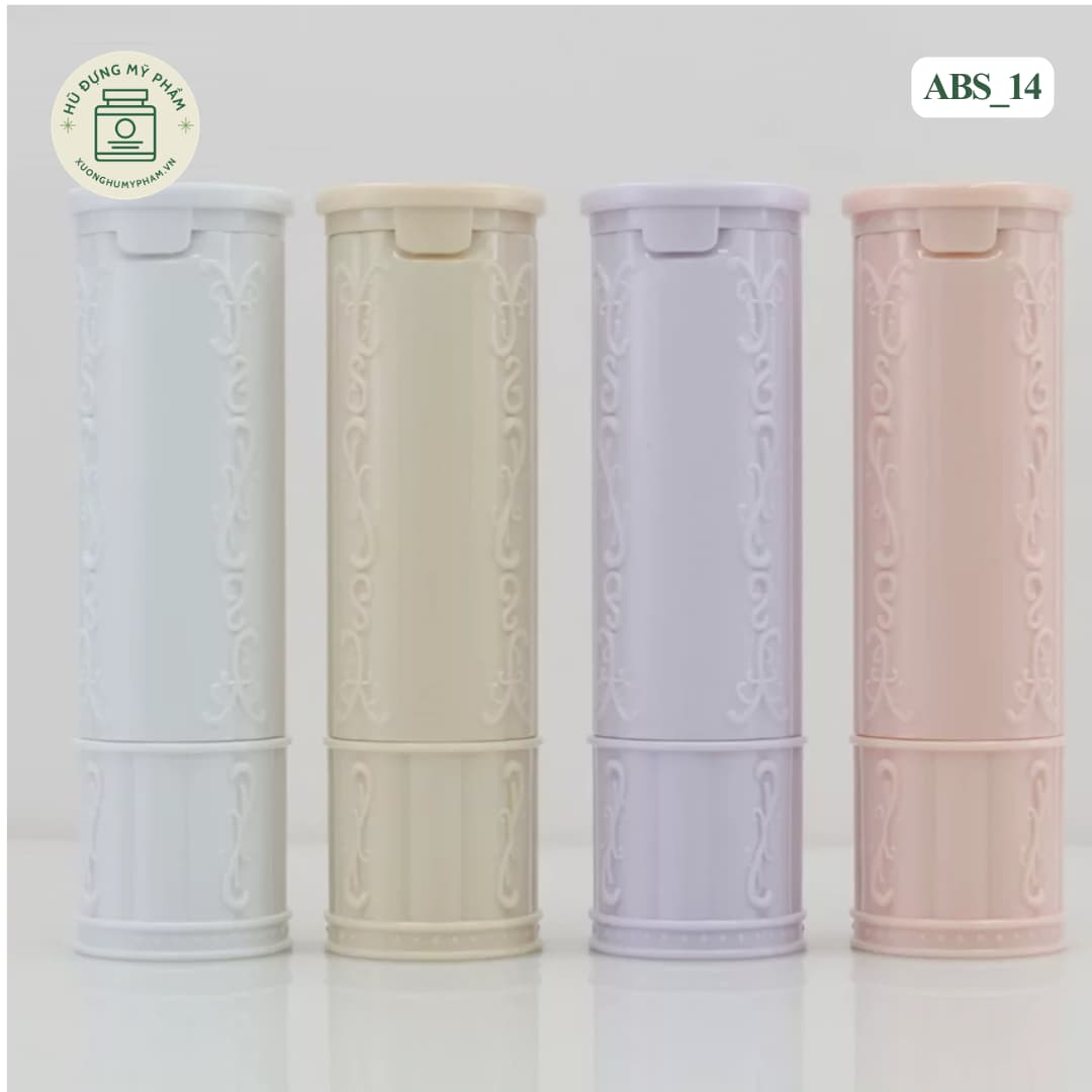 Mẫu vỏ son họa tiết nổi kèm kính soi ABS_14
